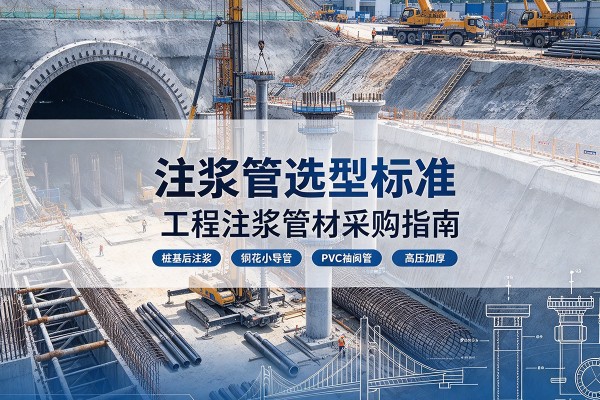 广州注浆管选型标准