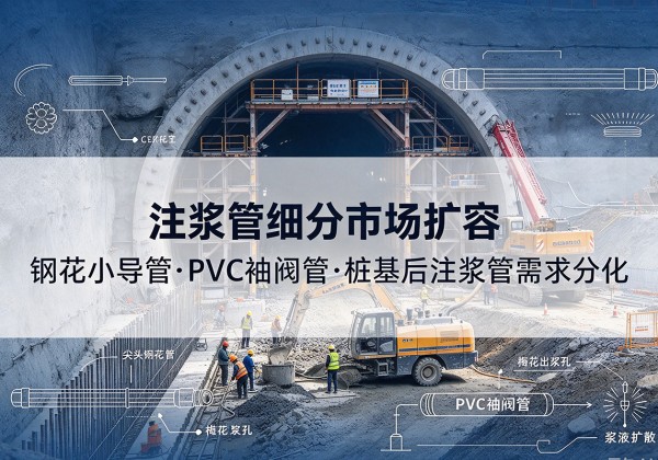 广州注浆管细分市场扩容，隧道钢花小导管、PVC 袖阀管、桩基后注浆管需求分化